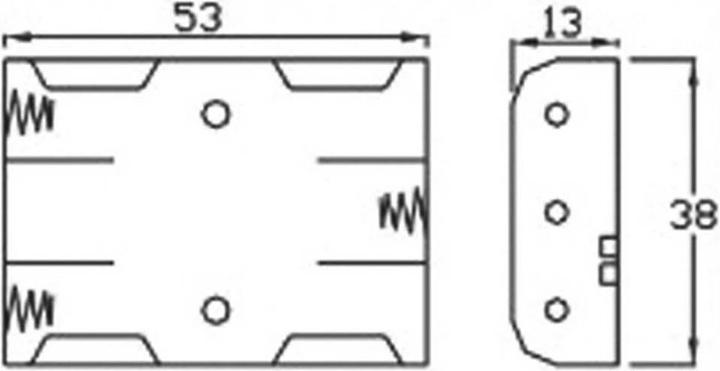 Productafbeelding Velleman Batterijhouder 3x Micro, kabel