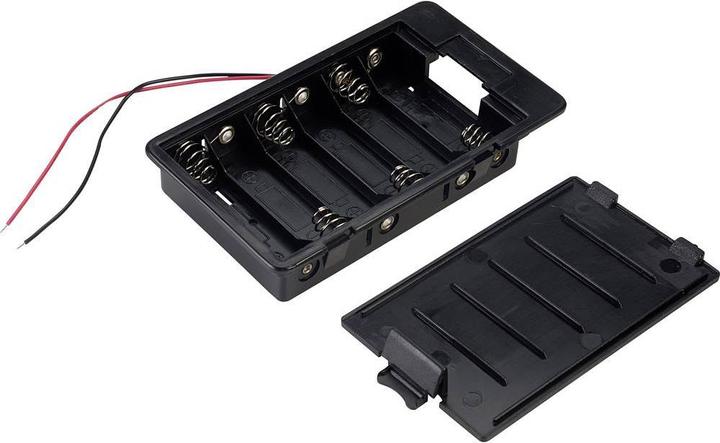 Tru Components Batterijhouder 6x kabel