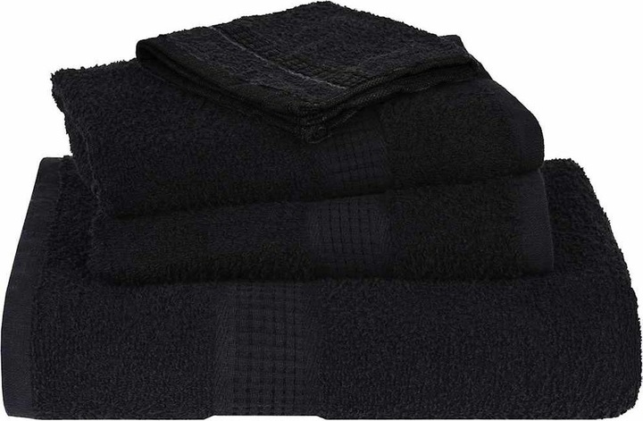 Produktbild VidaXL Saunatücher 10 Stk. Schwarz 80x200 cm 360 g/m² 100% Baumwolle Handtuch