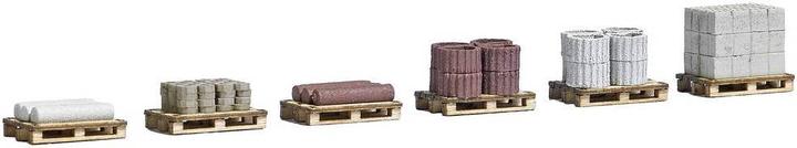 Actual product image Busch H0 6 pallets with building material