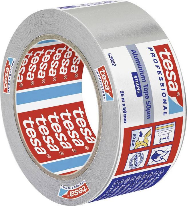 Produktbild tesa Alu Tape strong m. Liner 25m:50mm (50 mm)