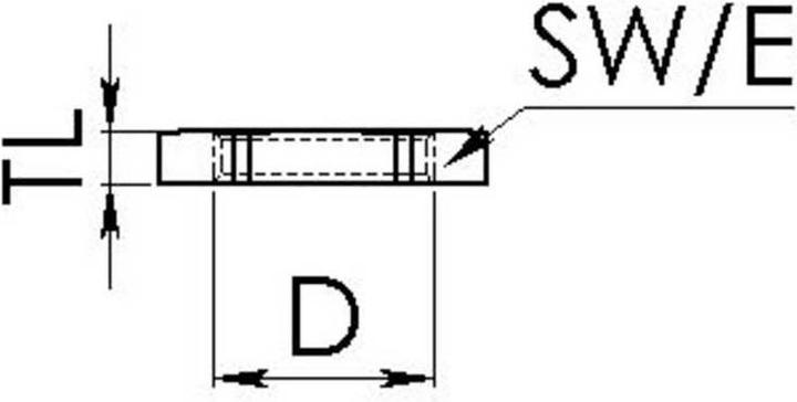 Produktbild Wiska Messinggegenmutter M24 (M24)