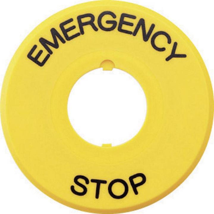 Idec EMERGENCY STOP sign for series AB6E