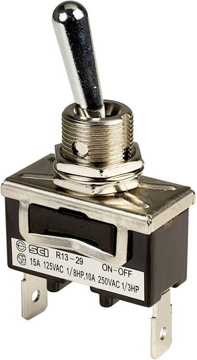 SCI Interrupteur à levier 1 x Off/On 250 V/AC 10 A à accrochage