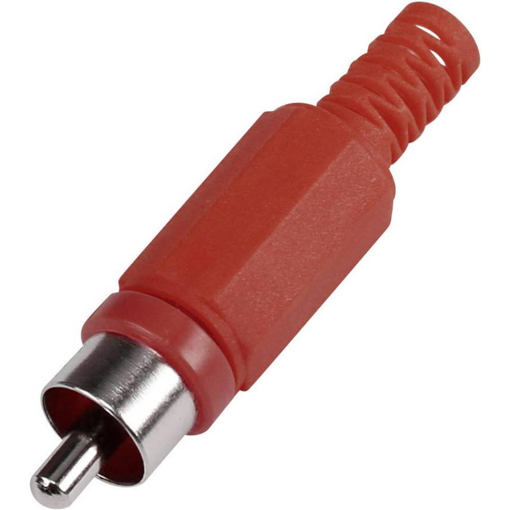 Tru Components Cinch-Steckverbinder, Elektronikkabel + Stecker, Rot