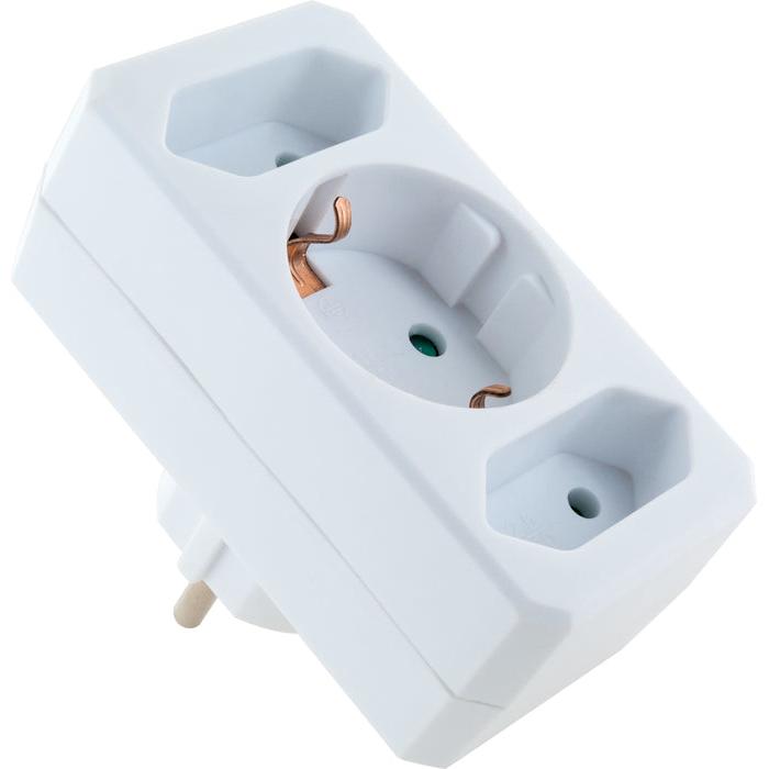 Thumbnail - Schwaiger, Steckdosenleiste, Steckdosenadapter 3fach 1xSchuko 2xEuro, weiss (3 x)