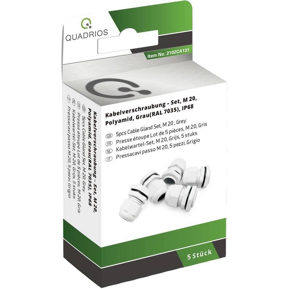 Quadrios, Kabelverbindung, Mini-Kabelverschraubungs-Sortiment, - M 20 5 Stück