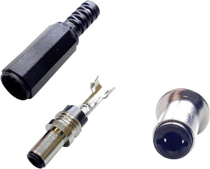 Actual product image BKL Electronic DC connector 2.5mmx5.5mmx9.5mm, with spring contact