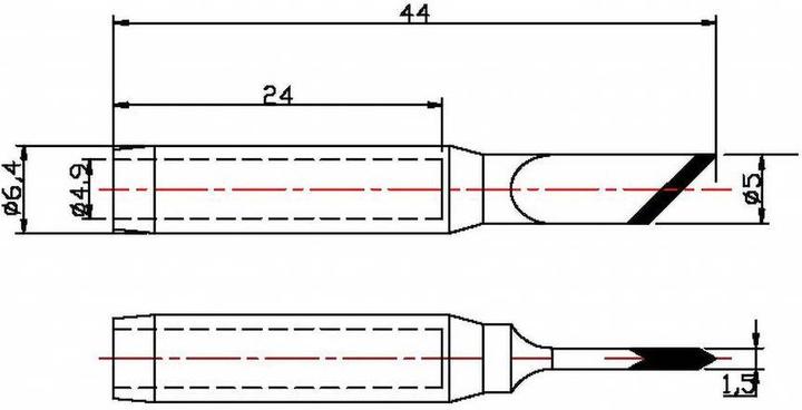 Image du produit Toolcraft Cartouche de soudage (Panne de soudure)