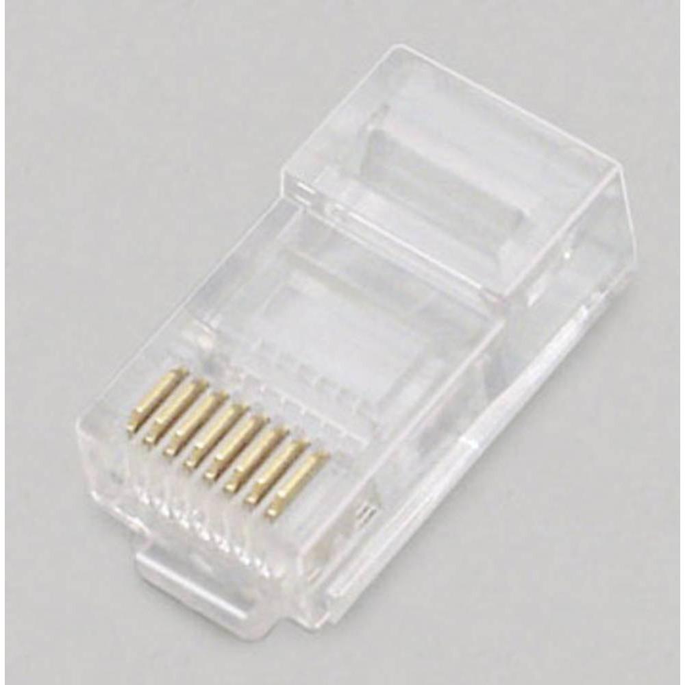 BKL Electronic Modular-Stecke, 4P4C für Rundkabel, Elektronikkabel + Stecker, Transparent