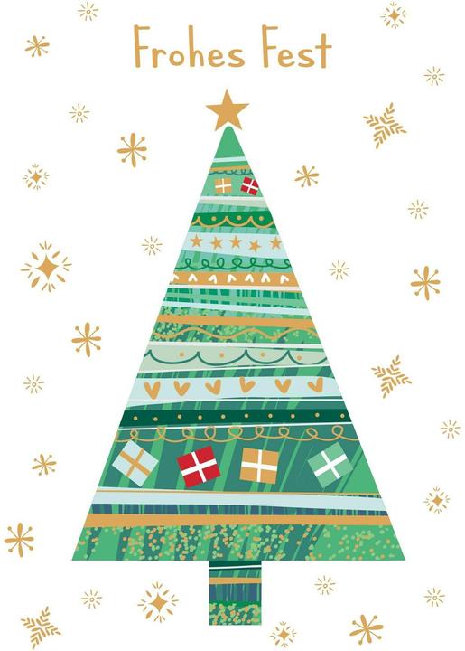 Actual product image ABC Weihnachtskarten-Set A6, 5 Stück (5 pcs.)