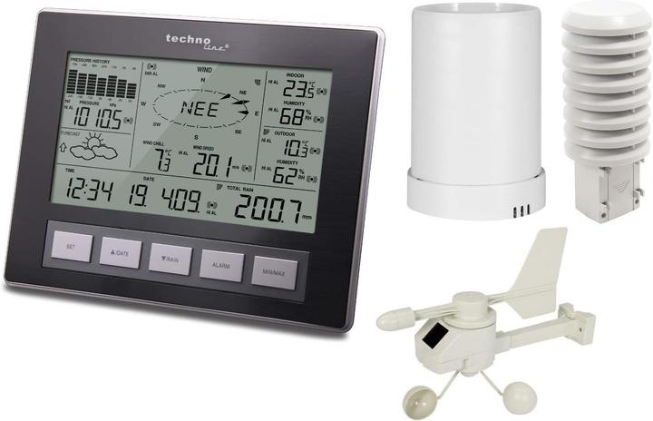 Actual product image Technoline WS 2816 Professional wireless weather station with anemometer Rain gauge