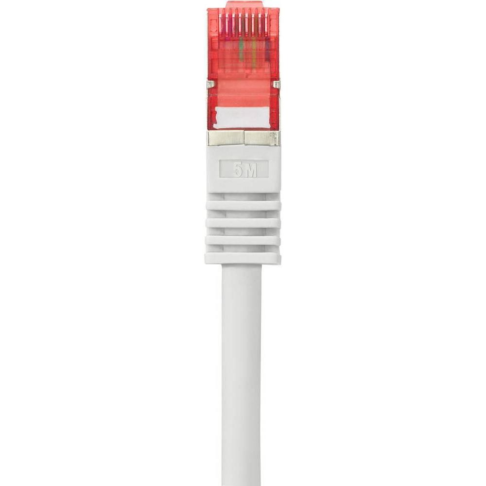 Thumbnail - Renkforce RF-4724266 RJ45 Netzwerkkabel, Patchkabel CAT 6 S/FTP 5.00 m Grau mit Rastnasenschutz, vergoldete St (S/FTP, C...