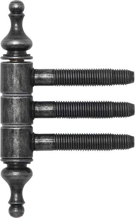 SFS Einbohrzierband 16 mm Türband mit 3-Stufengewindebolzen, schwarz antik