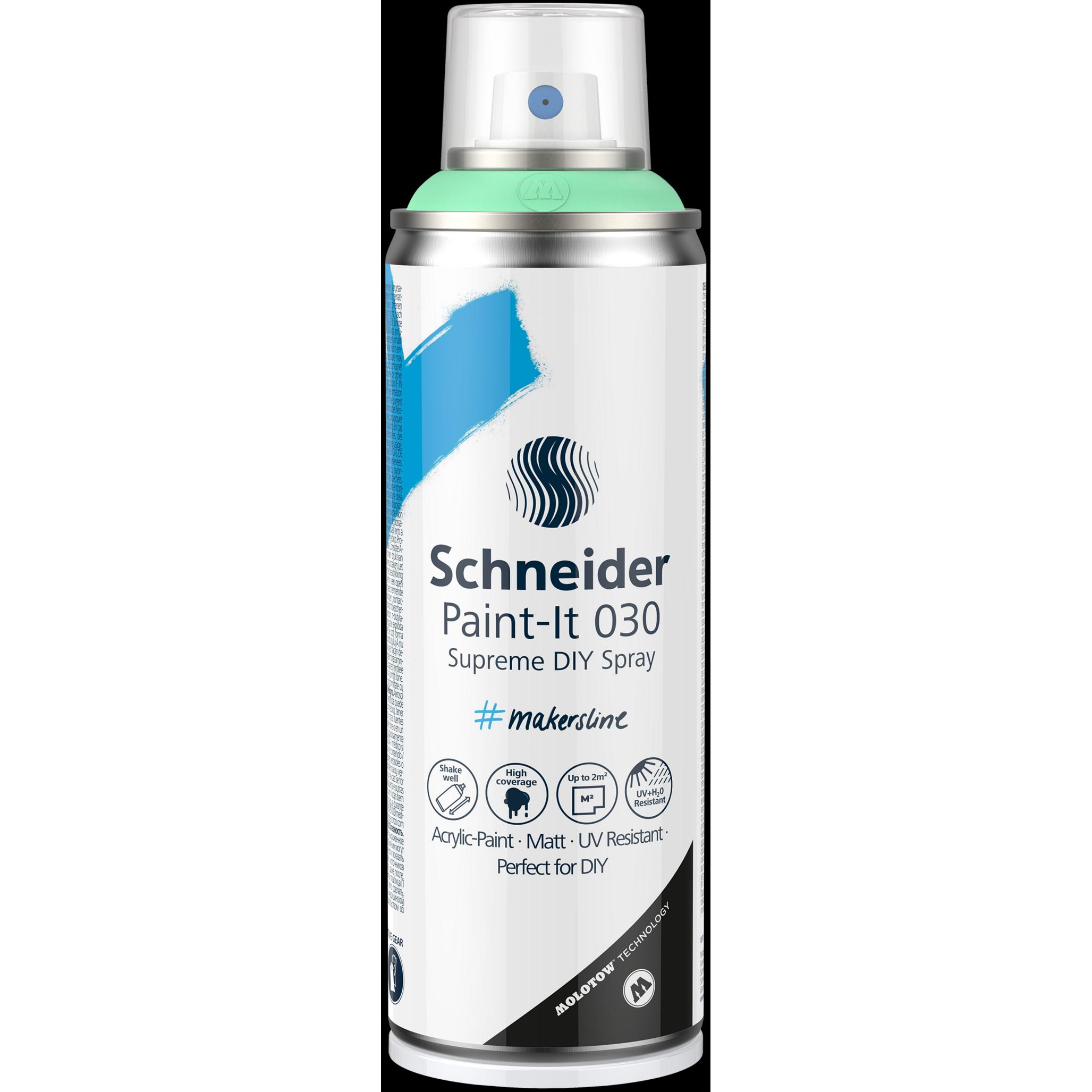 Schneider, Künstlerfarbe + Bastelfarbe, Paint-It 030 ML03052044 Acrylfarbe Pastell-Grün 200 ml (Pale Green Pastel, 200 m...
