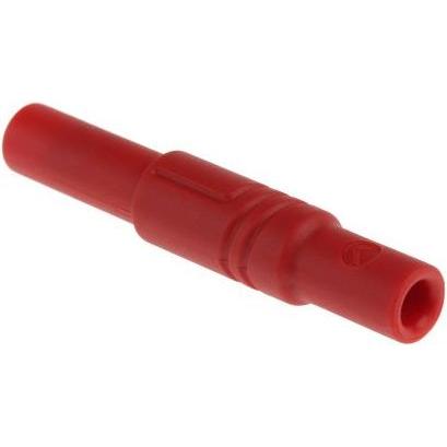 Thumbnail - Hirschmann Test & Measurement Sicherheits-Lamellenstecker LAS S G, Elektronikkabel + Stecker, Rot