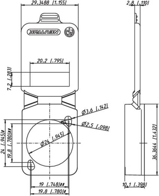 Produktbild Neutrik XLR-Dichtklappe SCDX
