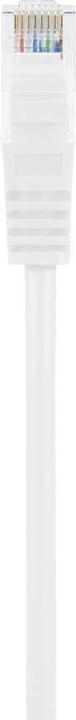 Actual product image Basetech RJ45 BT-2272260 Network cable, patch cable CAT 5e U/UTP 10.00 m White with latching nose protection (U/UTP, CAT5e, 10 m)