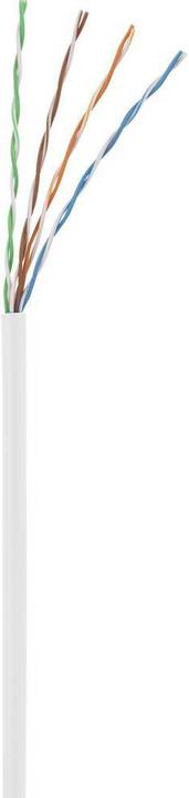 Actual product image Basetech RJ45 BT-2272260 Network cable, patch cable CAT 5e U/UTP 10.00 m White with latching nose protection (U/UTP, CAT5e, 10 m)