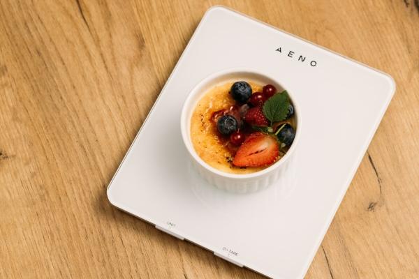 Actual product image Aeno smart kitchen scaleMin/Max load: /8kgDimensions: 8mmBluetooth version: 4.2PID: wuimqx21
