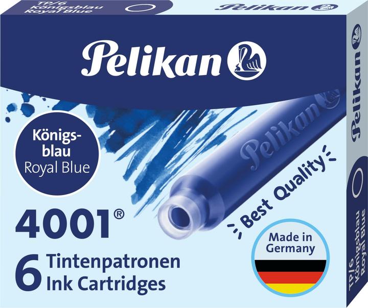 Image du produit Pelikan Cartouche d'encre TP/6/3B bleu royal (Bleu, 3 pcs)