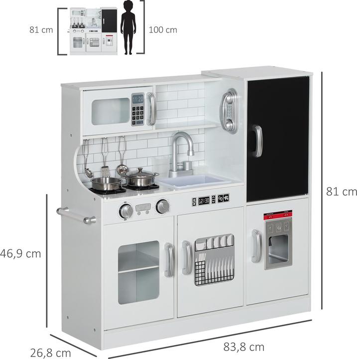 Produktbild Aiyaplay Kinderküche MDF Weiss