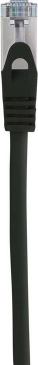 Actual product image Renkforce RF-5047480 RJ45 network cable, patch cable CAT 6a S/FTP 0.50 m Black (S/FTP, CAT6a, 0.50 m)