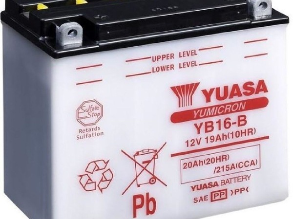 Produktbild Yuasa Motorradbatterie 12V 19Ah 215A (12 V, 19 Ah, 215 A)