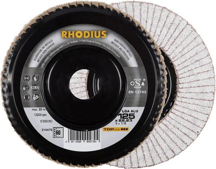 Produktbild Rhodius LGA ALU Fächerscheibe 125 x 22.23 - P60 (60)