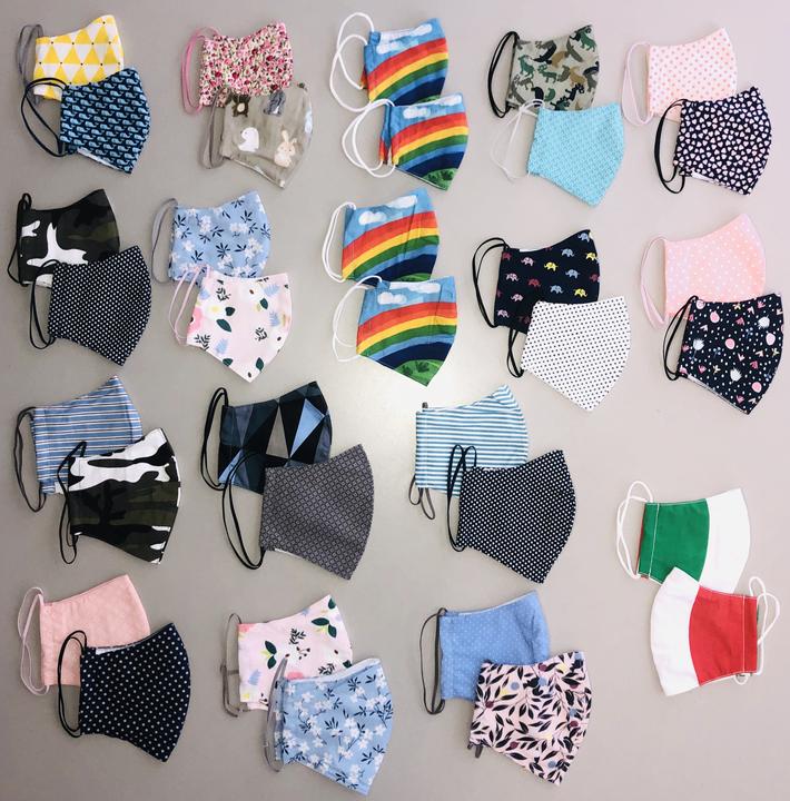 Actual product image Kanguru Green protective mask for girls (2 pcs) (2 x)