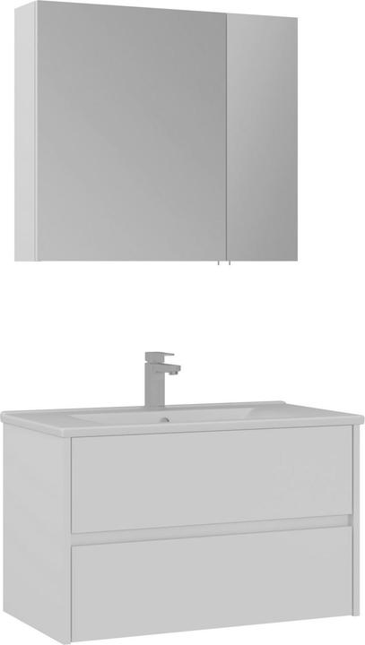 Produktbild Homitis Side 85 v2 Bathroom Cabinet With Sink & Mirror Set (2 Pieces)