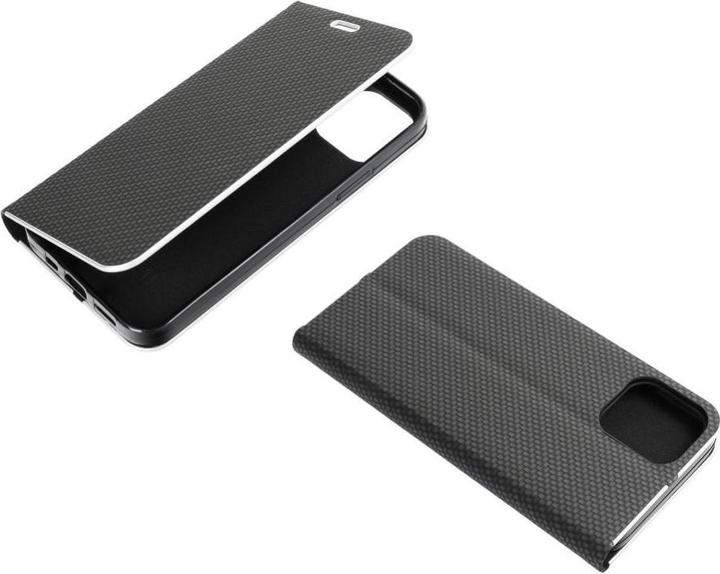 Produktbild NoName Book case OEM LUNA Book Carbon for Xiaomi Redmi 9AT / Redmi 9A black (Xiaomi Redmi 9A)