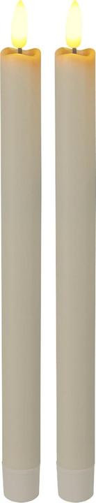 Immagine prodotto Candela LED a bastoncino, con telecomando e funzione timer, avorio, a batteria, set da 2 (2 x)