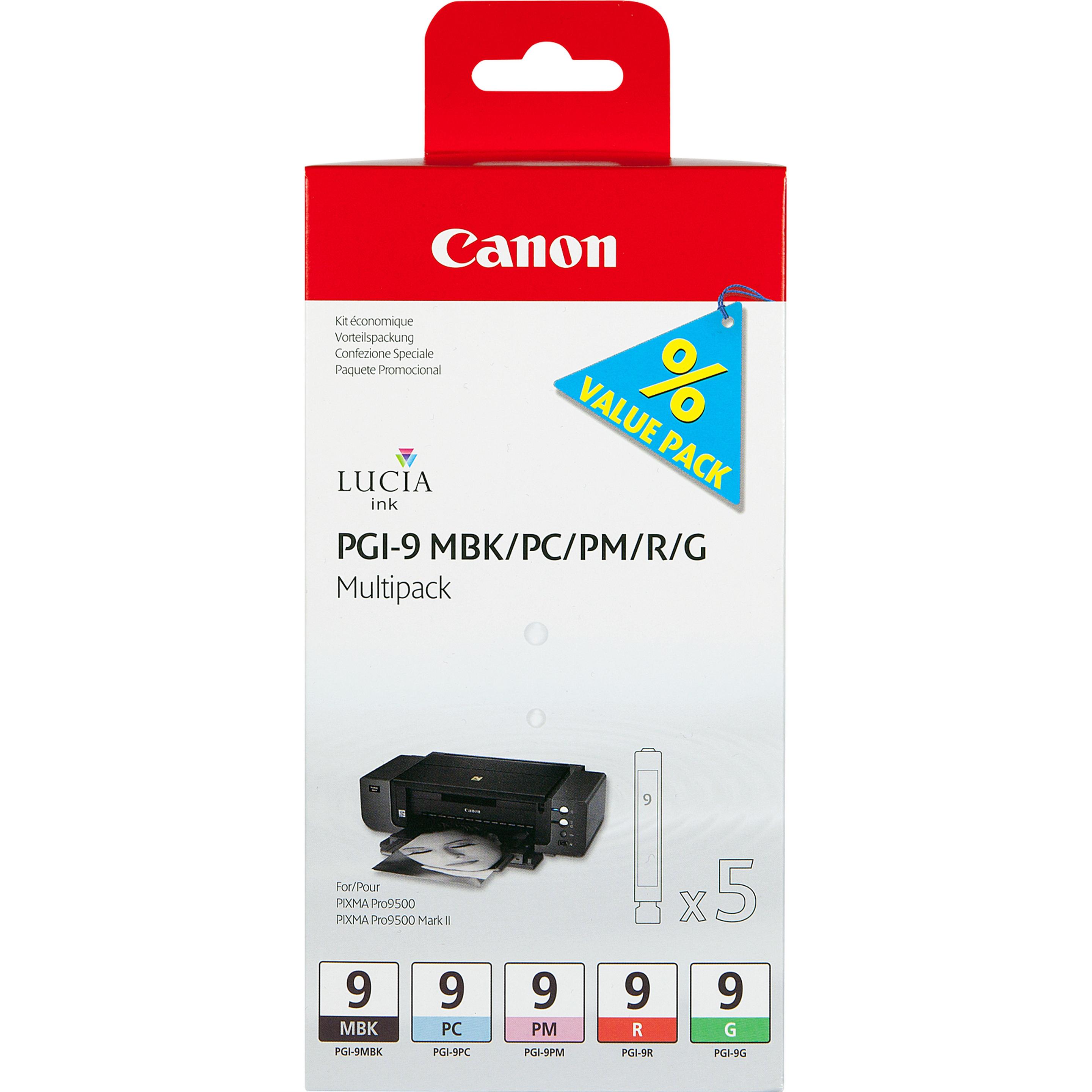 Canon, Druckerpatrone, Pgi-9 (MBK, PC, PM, R, G)