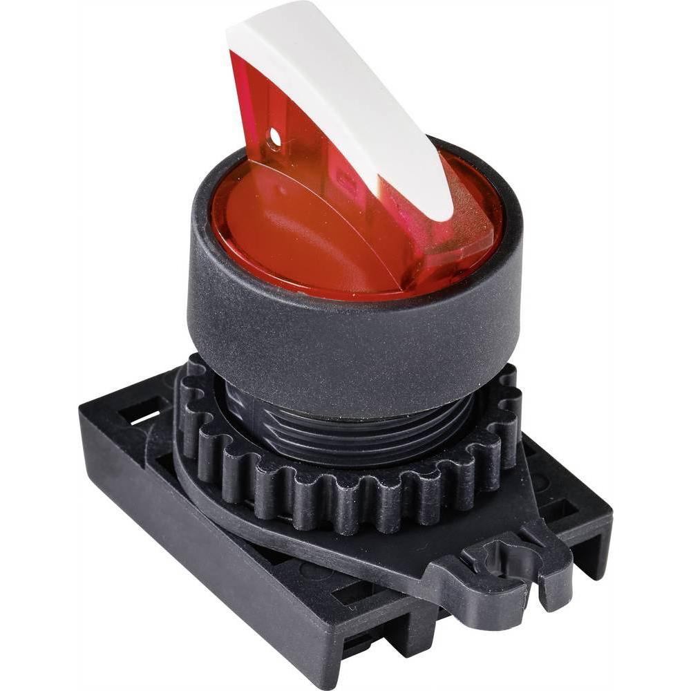 Tru Components Wahlschalter, Taster + Schalter, Rot