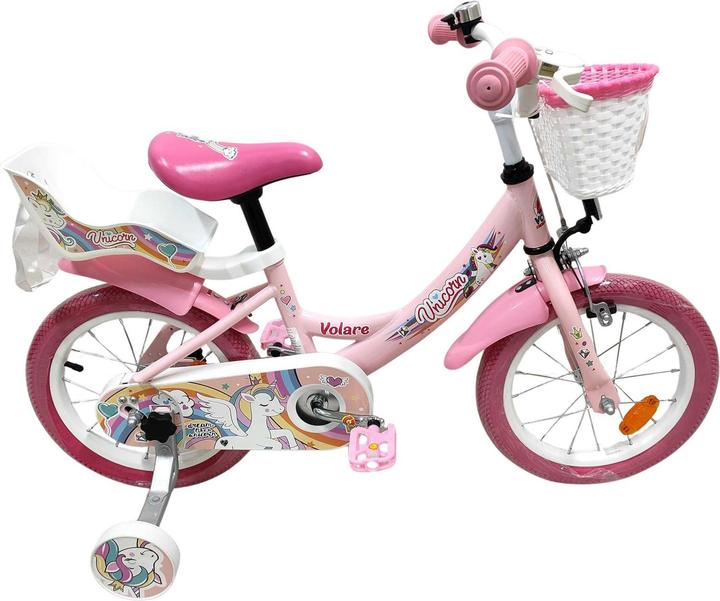 Actual product image Volare - Children's Bicycle 14 - Unicorn Pink (61470) (14")