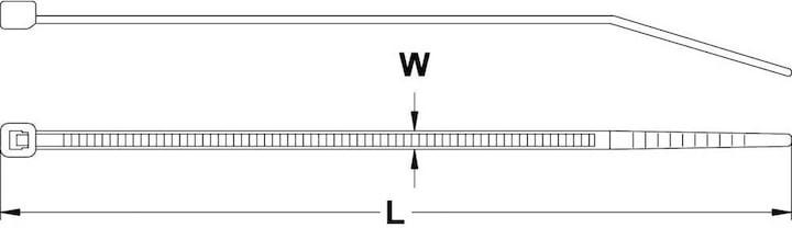 Produktbild KSS Kabelbinder, hitzestabilisiert (Metallkabelbinder, 200 mm, 100 Stk.)
