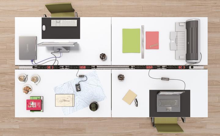 Image du produit IB Connect Multiprise Cubo 4x T13, USB A+C, Blanc (4 x, Type 13, USB)