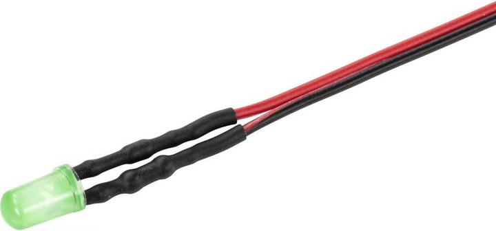 Actual product image Tru Components LED 5 mm with cable 50 cm 12 V/DC