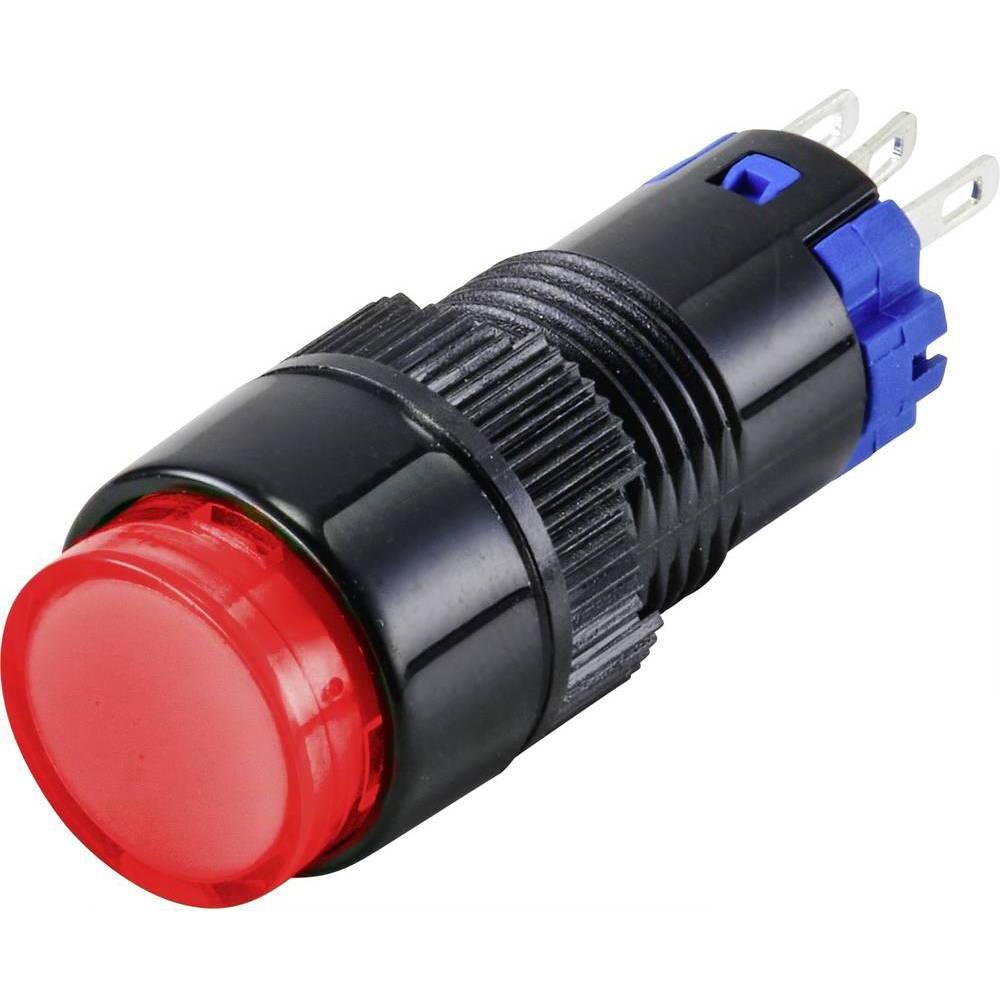 Tru Components Druckschalter LAS2Y-11, Taster + Schalter, Rot