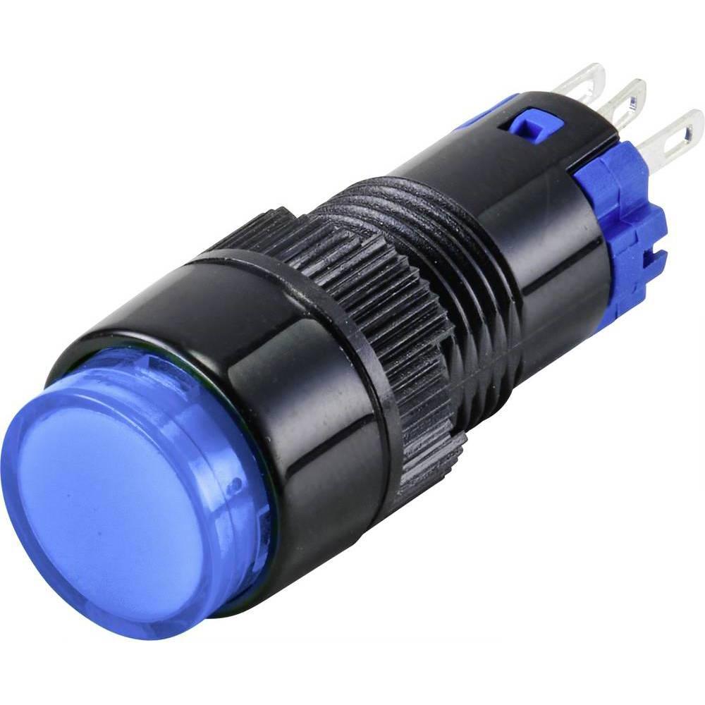 Tru Components Druckschalter LAS2Y-11, Taster + Schalter, Blau