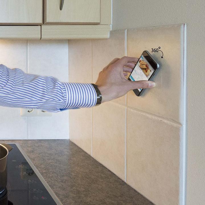 Produktbild König Konig Autohalterung für Smartphone, 360 Grad drehbar, Weiss