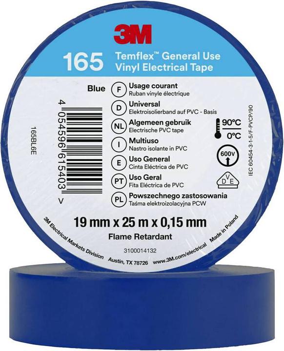 Productafbeelding 3M Temflex Vinyl-Isolierband (19 mm)