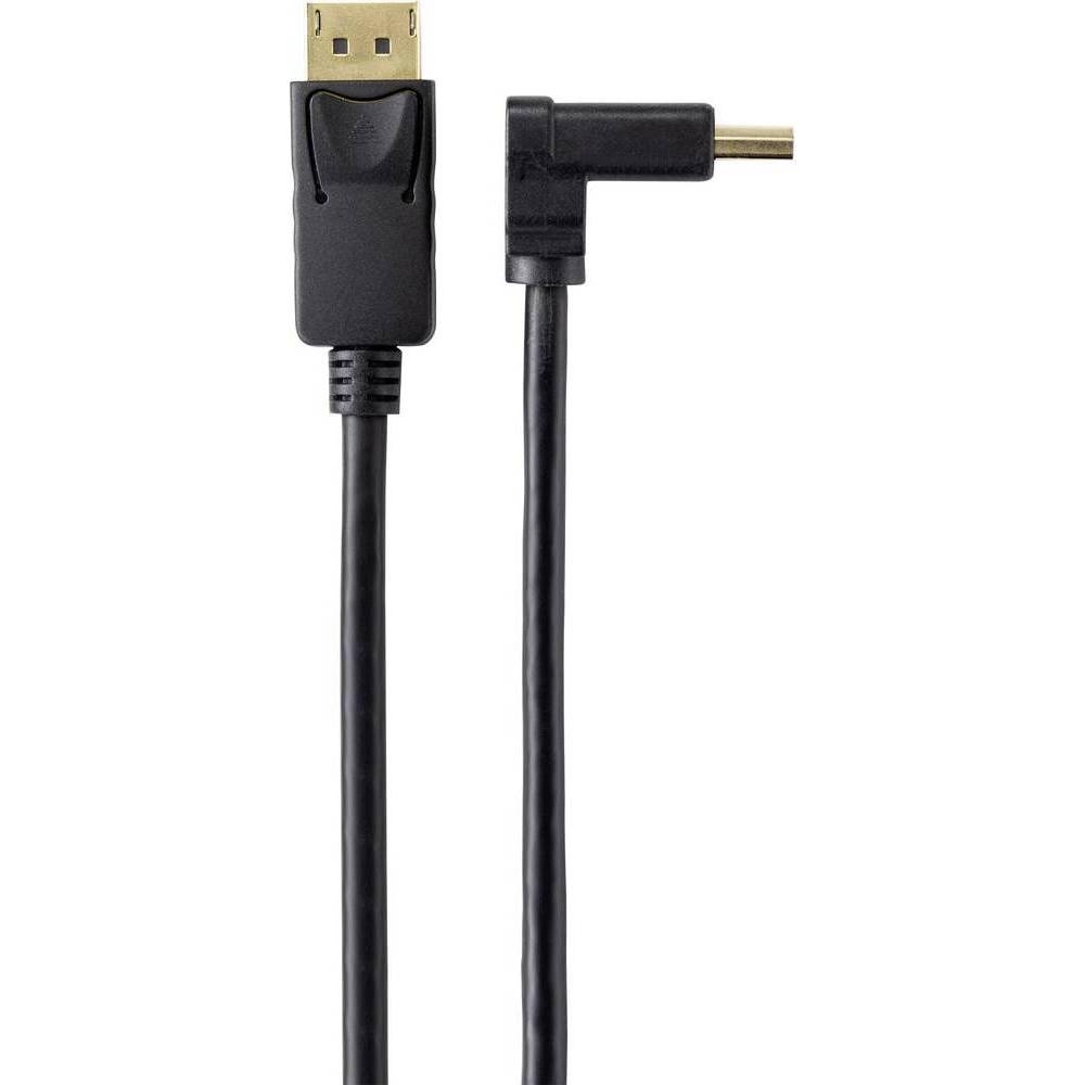 Thumbnail - Renkforce DisplayPort Anschlusskabel 1.50 m SP-9163732 vergoldete Steckkontakte Schwarz (1x DisplayPort Stecke (1.50 m, ...