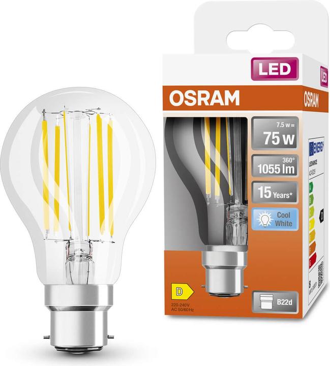 Image du produit Osram Led Retrofit Classic A (B22d, 7.50 W, 1055 lm, 1 x, D)