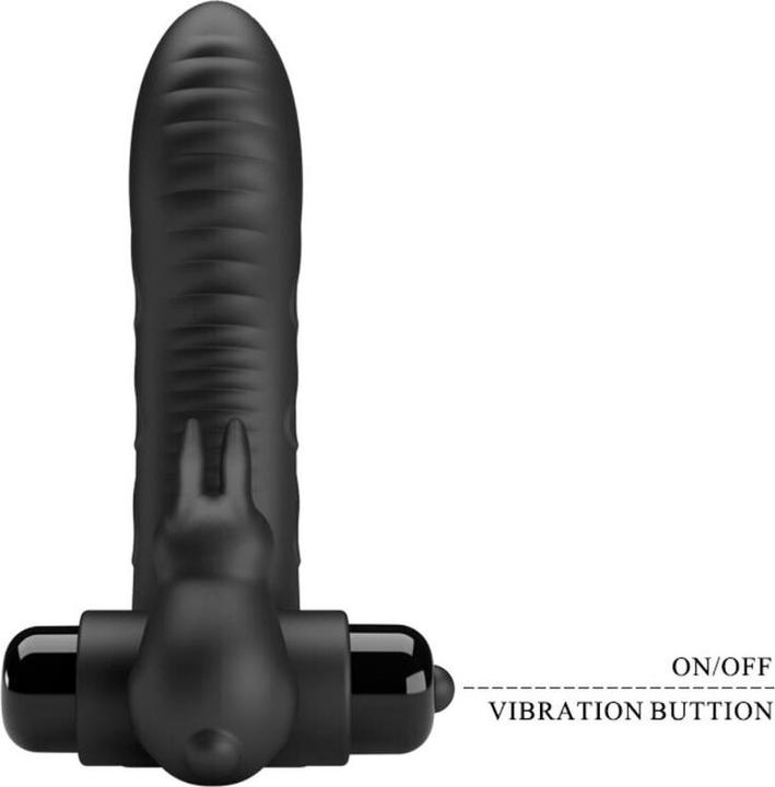 Produktbild Pretty Love Vance Black Rabbit Vibrator Fingerabdeckung