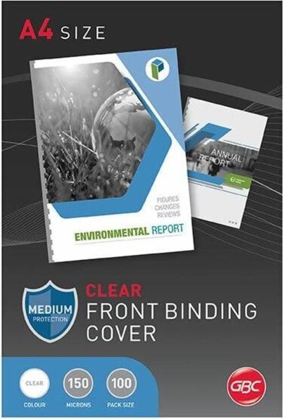 Produktbild GBC Einbanddeckel Clearview, 150my