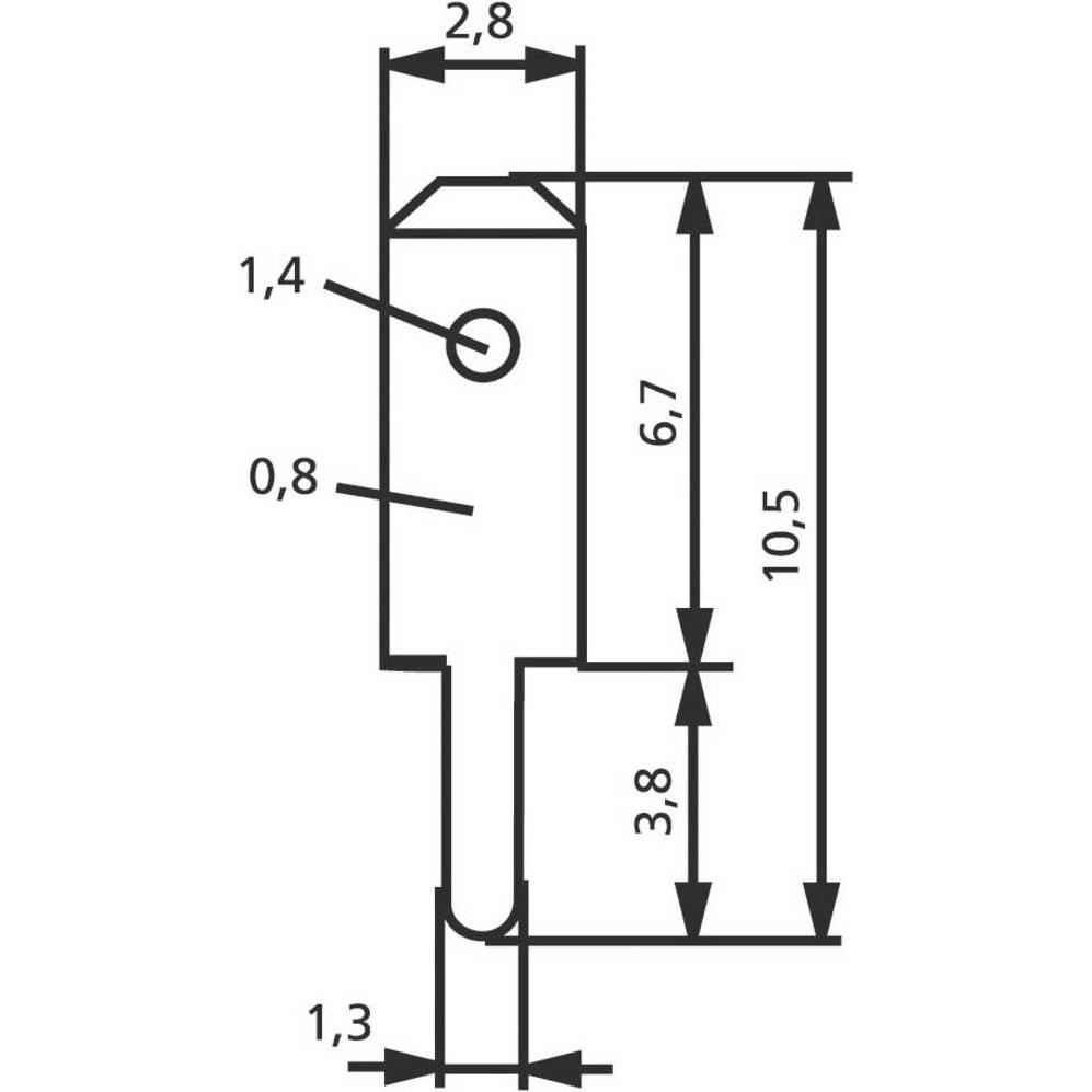 Thumbnail - Vogt Verbindungstechnik Flachstecker, Elektronikkabel + Stecker, Silber