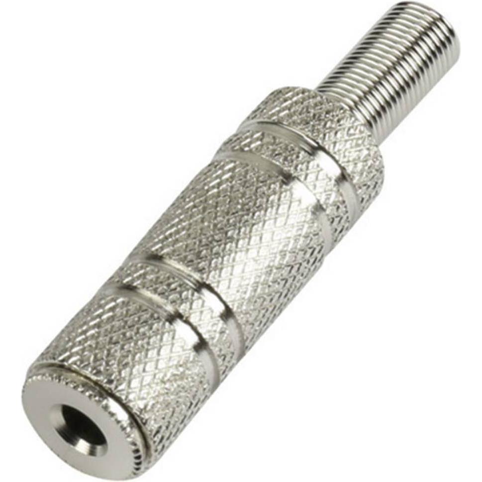 Tru Components Klinkensteckverbinder 3.5 mm, Audio Stecker, Silber