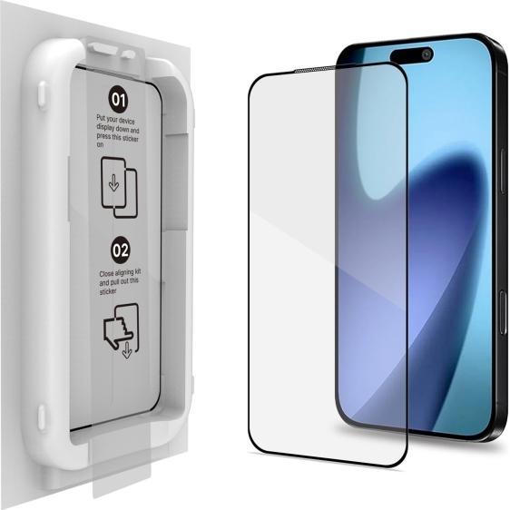 Celly Kit di vetro temperato per iPhone 17 (Apple iPhone 17), Pellicola protettiva smartphone